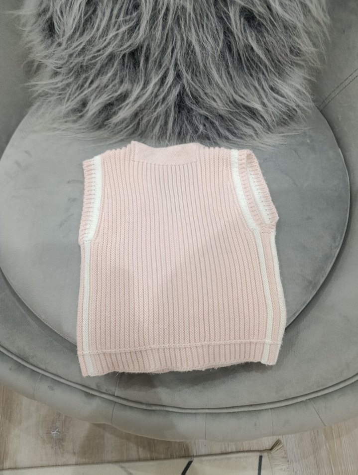 Bebek El Örgüsü Yelek - Görsel 2