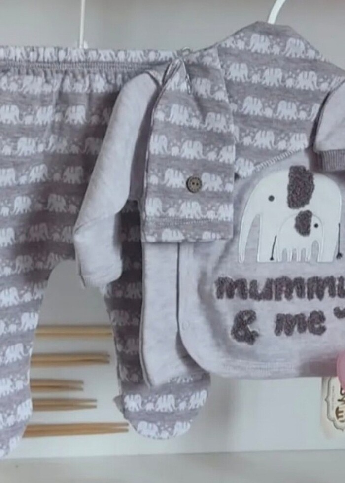 0-3 Ay Erkek Bebek 5'li Takım - Görsel 2