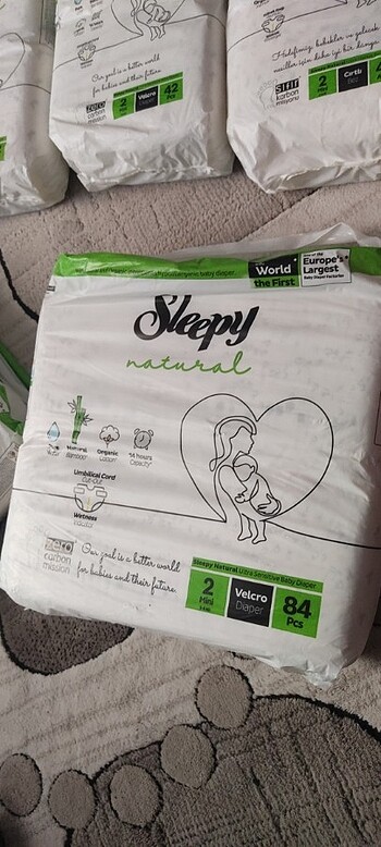 Bebek bezi sleepy 2 no 84 lü 2 paket 400 tl
