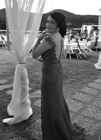 40 Beden pembe Renk Gece elbisesi