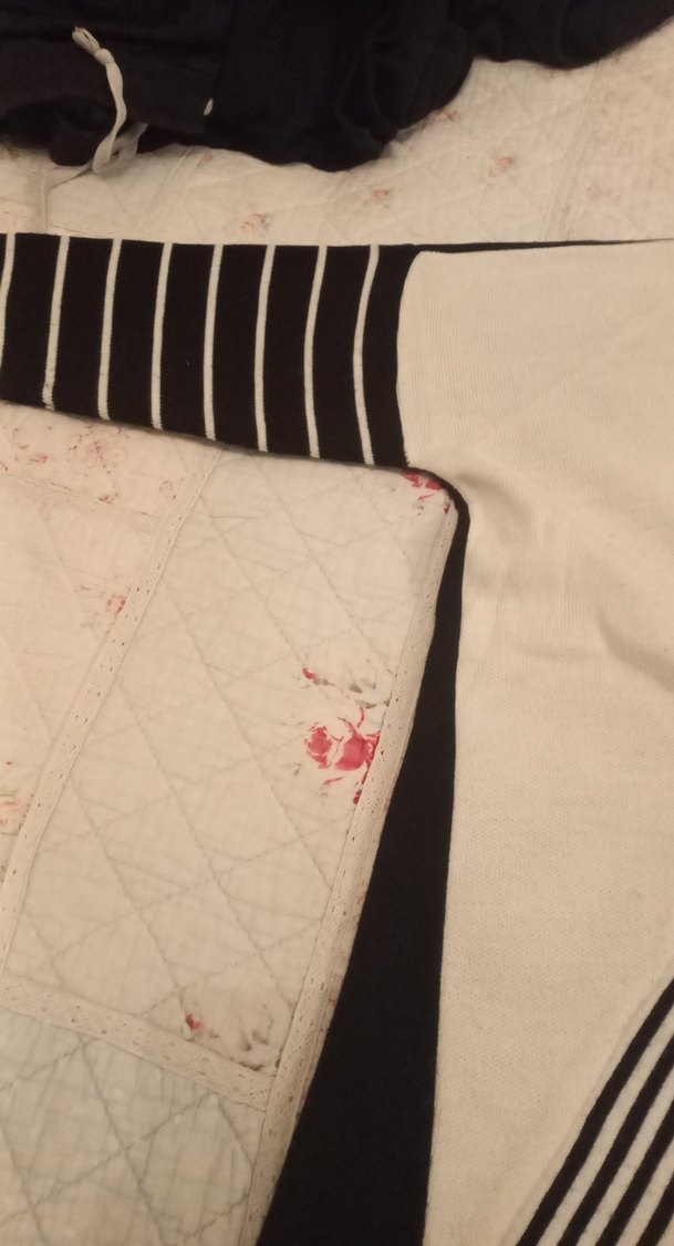 Çizgili Kadın Triko, Kayık Yaka, Uzun Kollu - Görsel 3