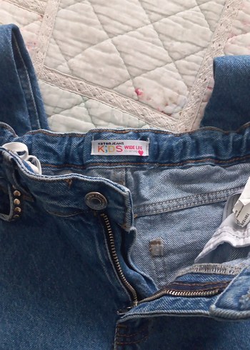 Nakışlı Bohem Kadın Kot Pantolon - Görsel 3