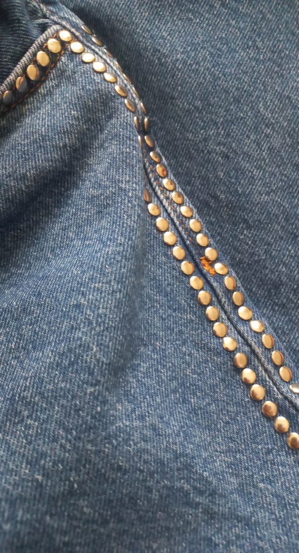 Nakışlı Bohem Kadın Kot Pantolon - Görsel 4