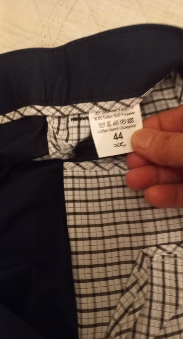 Düğmeli Siyah Erkek Ofis Pantolonu - Görsel 2