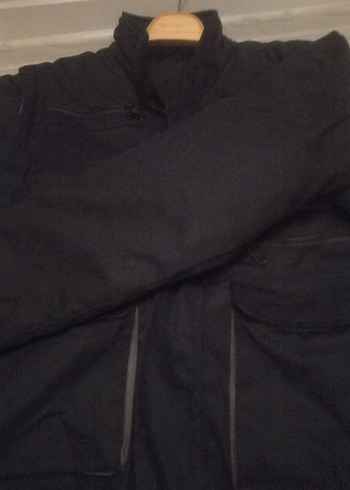 Erkek Siyah Mini Düğmeli Streetwear Mont - Görsel 4