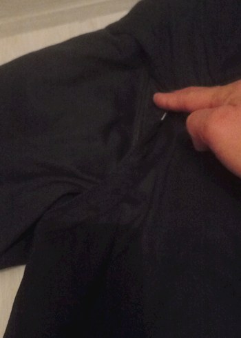 Erkek Siyah Mini Düğmeli Streetwear Mont - Görsel 2