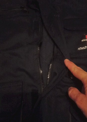 Erkek Siyah Mini Düğmeli Streetwear Mont - Görsel 3