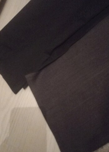 Erkek Siyah ve füme  Kumaş Kemerli Pantolon - Görsel 3