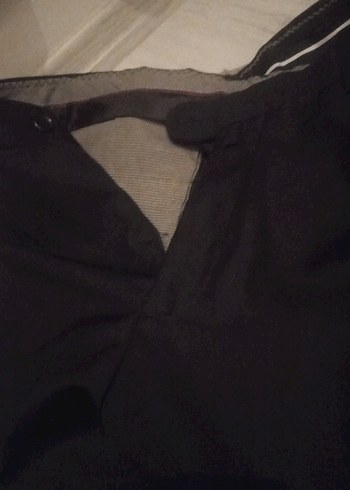 Erkek Siyah ve füme  Kumaş Kemerli Pantolon - Görsel 6