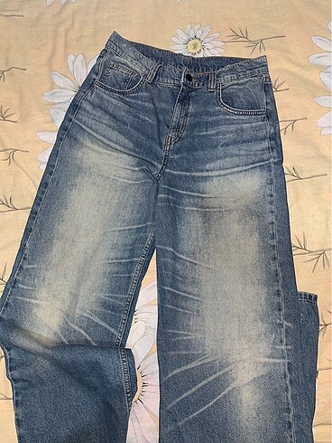 Eskitme Detayli Baggy Pantolon