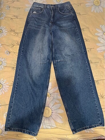 American Vintage Mavi Kemer Tokali Baggy Pantolon
