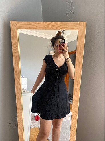 s Beden siyah Renk Mini elbise