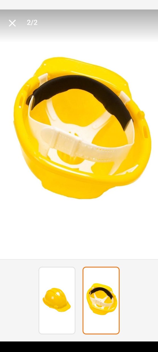 Sarı Minimalist baret - Görsel 2