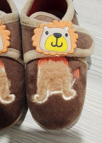 Kahverengi Erkek Çocuk Sıcak Terlik - Görsel 4