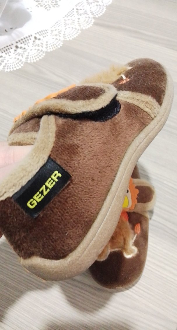 Kahverengi Erkek Çocuk Sıcak Terlik - Görsel 2