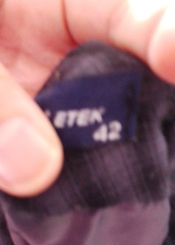 Koyu Gri Düz Desenli etek - Görsel 3