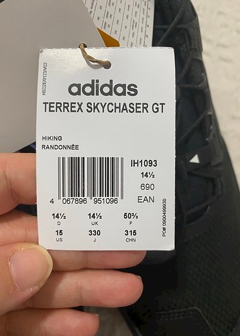 Adidas 50 numara Siyah Outdoor Erkek Ayakkabı Velcro Bantlı - Görsel 3