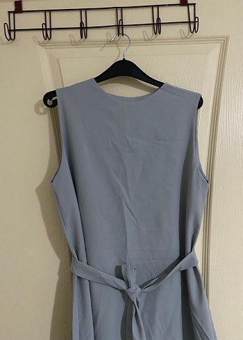 Gri Keten Uzun Jile - Görsel 2