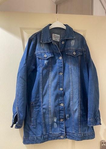 Mavi Düğmeli Kadın Denim Ceket - Görsel 2