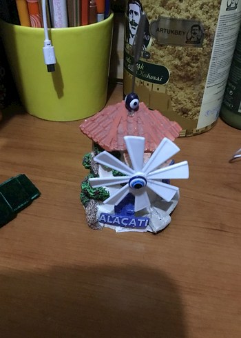 Renkli Alaçatı Yel Değirmeni Biblo - Görsel 3