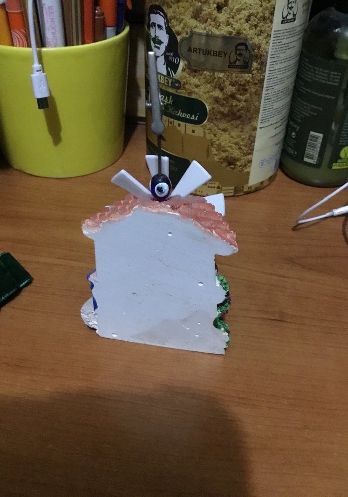 Renkli Alaçatı Yel Değirmeni Biblo - Görsel 4