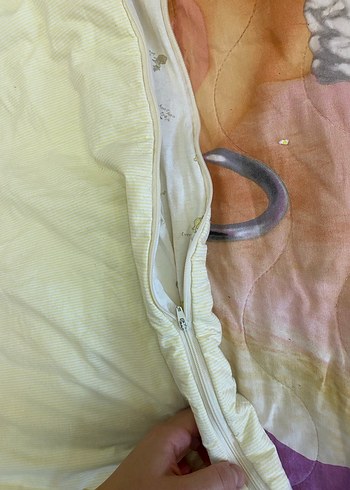 Beyaz Baskılı Bebek Uyku Tulumu - Görsel 3