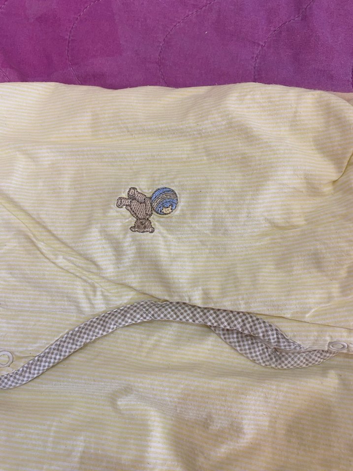 Beyaz Baskılı Bebek Uyku Tulumu - Görsel 4