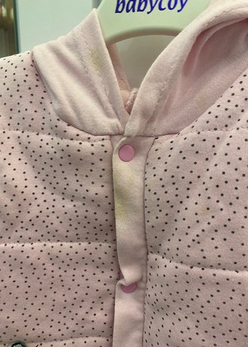 Düğmeli Pembe Kız Çocuk Kapitone Yelek - Görsel 3