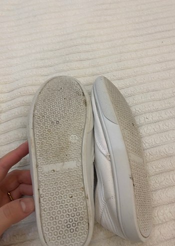 Beyaz Kadın Günlük Sneakers Ayakkabı - Görsel 4