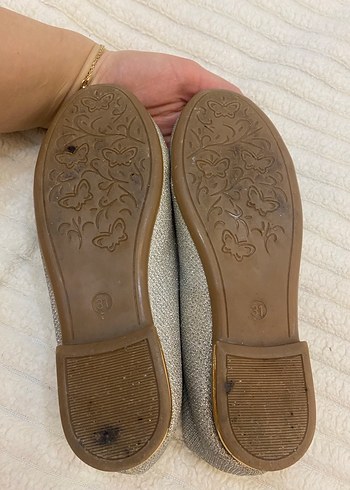 Gri Yılan Desenli Fiyonk Detaylı Kız Babet - Görsel 2