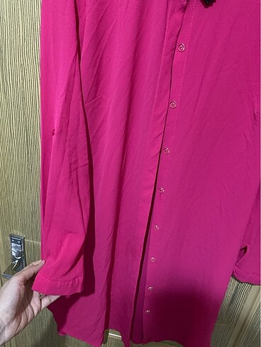 Pembe boncuklu tunik - Görsel 3