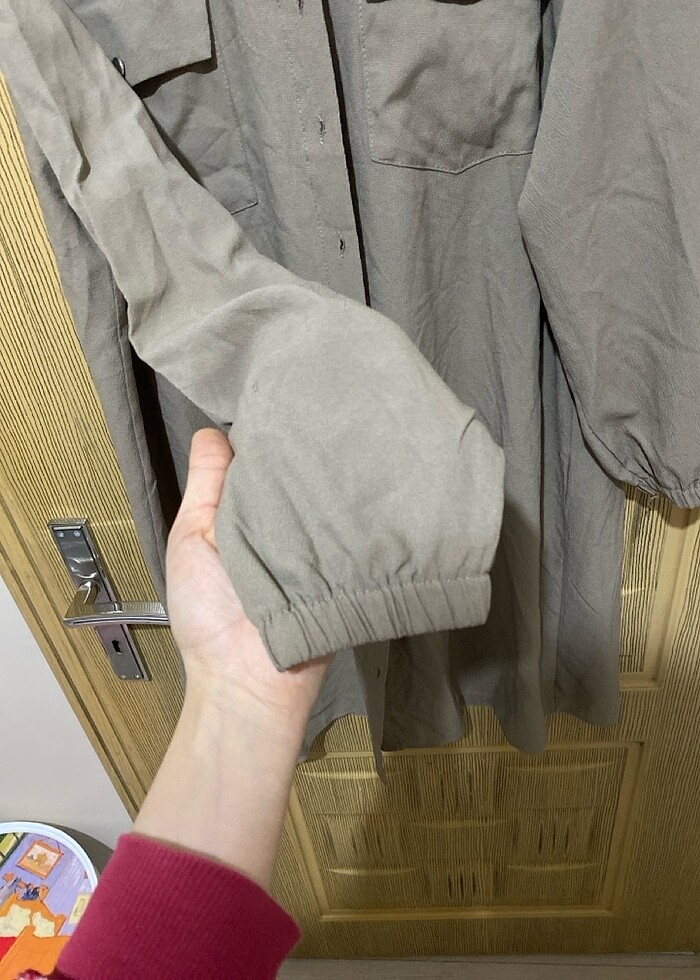 Kapüşonlu uzun tunik - Görsel 4