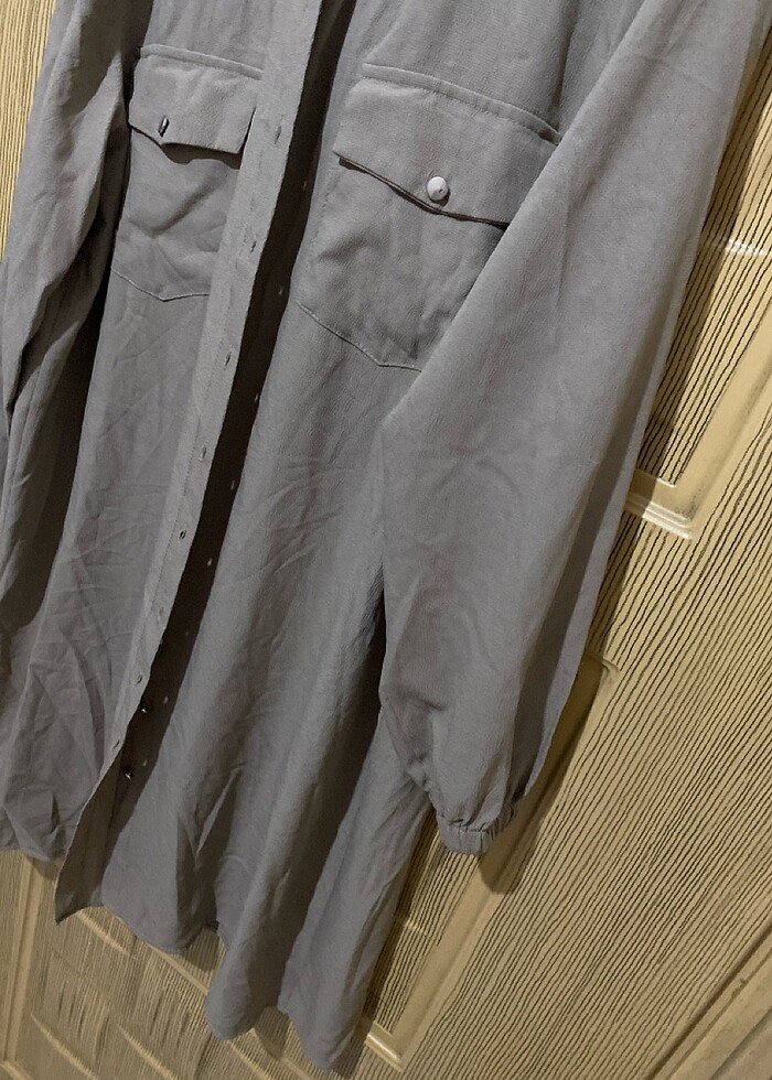 Kapüşonlu uzun tunik - Görsel 3