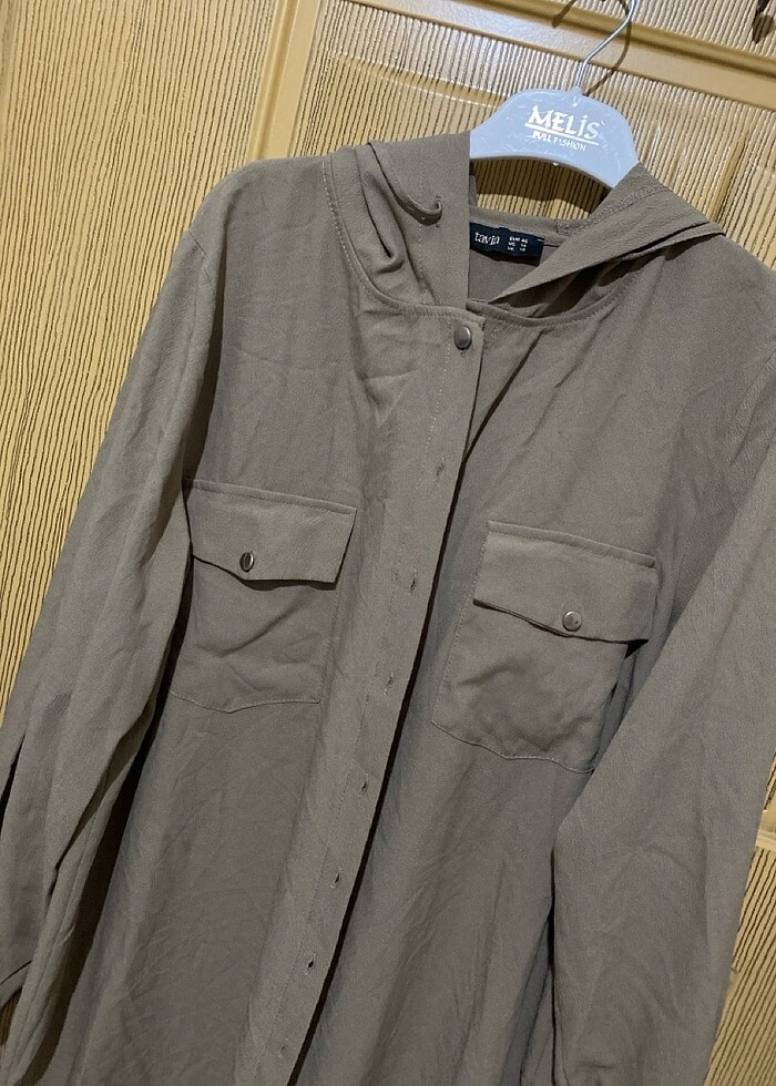 Kapüşonlu uzun tunik - Görsel 2