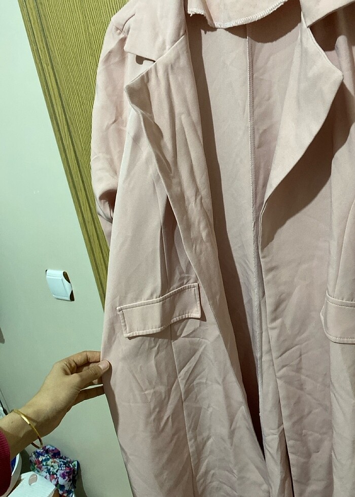 Pembe trenckot - Görsel 2