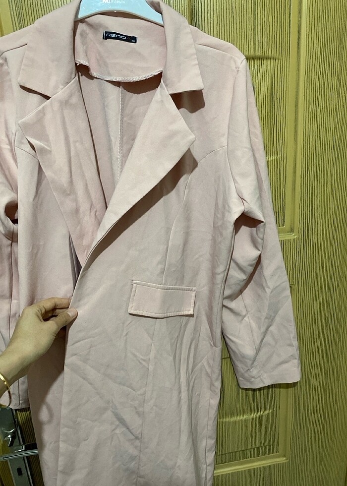 Pembe trenckot - Görsel 3