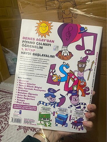 Denes Agay?dan piyano çalmayı öğrenelim 1. Kitap