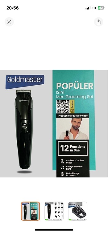 Şarjlı tıraş makinesi