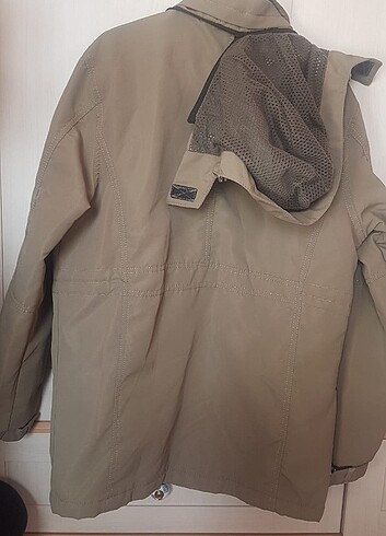 13-14 Yaş Beden camel Renk Unisex mont yagmurluk