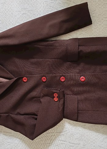 Acı Kahve Kadın Blazer Ceket - Görsel 7