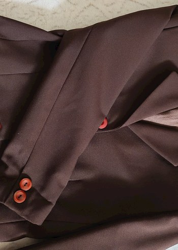 Acı Kahve Kadın Blazer Ceket - Görsel 5