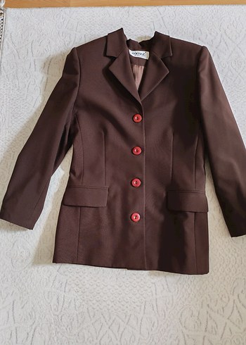 Acı Kahve Kadın Blazer Ceket - Görsel 6