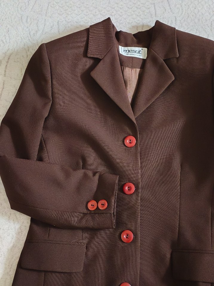 Acı Kahve Kadın Blazer Ceket - Görsel 3