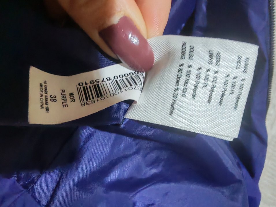 kaz tüyü mor park bravo mont - Görsel 3