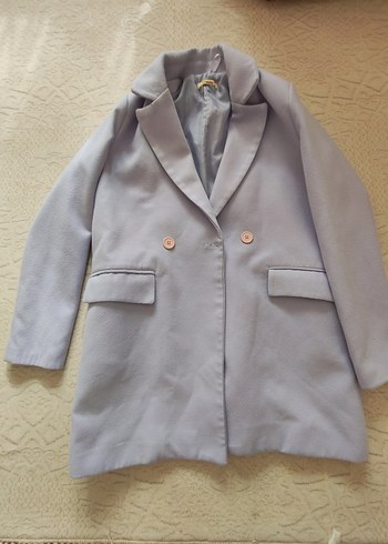 Lila Streetbox Midi Kadın Düğmeli Palto - Görsel 3