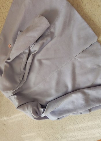 Lila Streetbox Midi Kadın Düğmeli Palto - Görsel 5