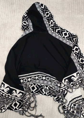 Bohem Desenli Kaliteli Şık Panço - Görsel 5