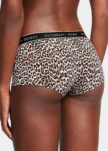 m Beden Leopar Desenli Mini Kadın Boxer