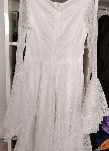 36 Beden beyaz Renk Nikah elbisesi