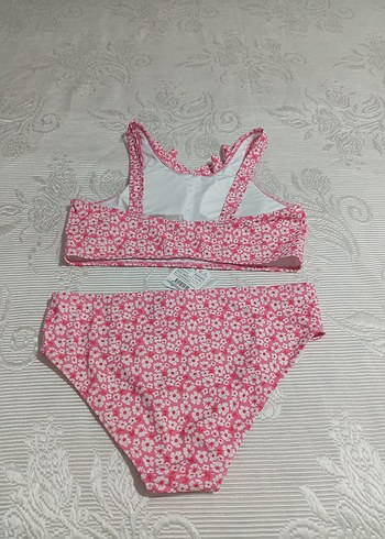 13-14 Yaş Beden pembe Renk LCW Kids Çiçekli Kız Çocuk Bikini